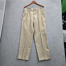 St. John's Bay Men Pants 32X30 Khaki Premium Chino Twill Plain NWT