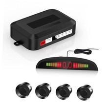 Car Reverse Backup Sensor   Universal Parking Sensors for Car with 4 Rear Black