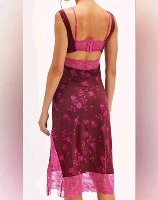 Free People Intimately Midi Slip Plump Combo Size Small Lace NWT $78 Free Ship - Image 3 of 4