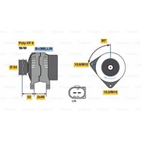 Bosch Generator Lichtmaschine 150A 14V FüR Land Rover Freelander 2 Van