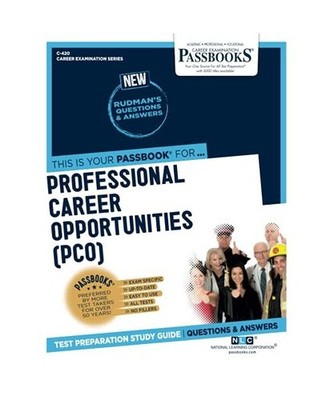 Professional Career Opportunities [Pco] [C-420]: Passbooks Study Guide Volume 42