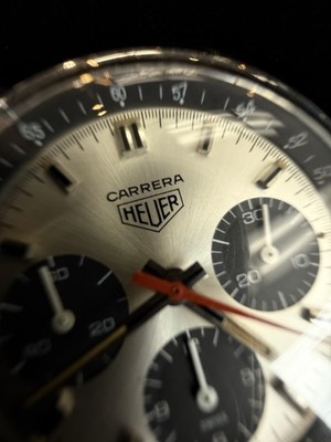 Heuer Carrera 73653 Valjoux 7736 Vintage 1970's Chronograph w/ OG