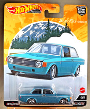 2023 Hot Wheels Premium AutoStrasse 4/5 '73 VOLVO 142 GL Green w/Real Riders 6sp