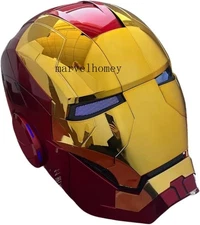 Iron Man MK5 Helmet Cosplay Voice Control Electric Open/Close LED Eyes Mask 1:1