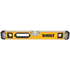 DEWALT DWHT43224 Box Beam Level, 24 in L, 3-Vial, 1-Hang Hole, Non-Magnetic, Alu