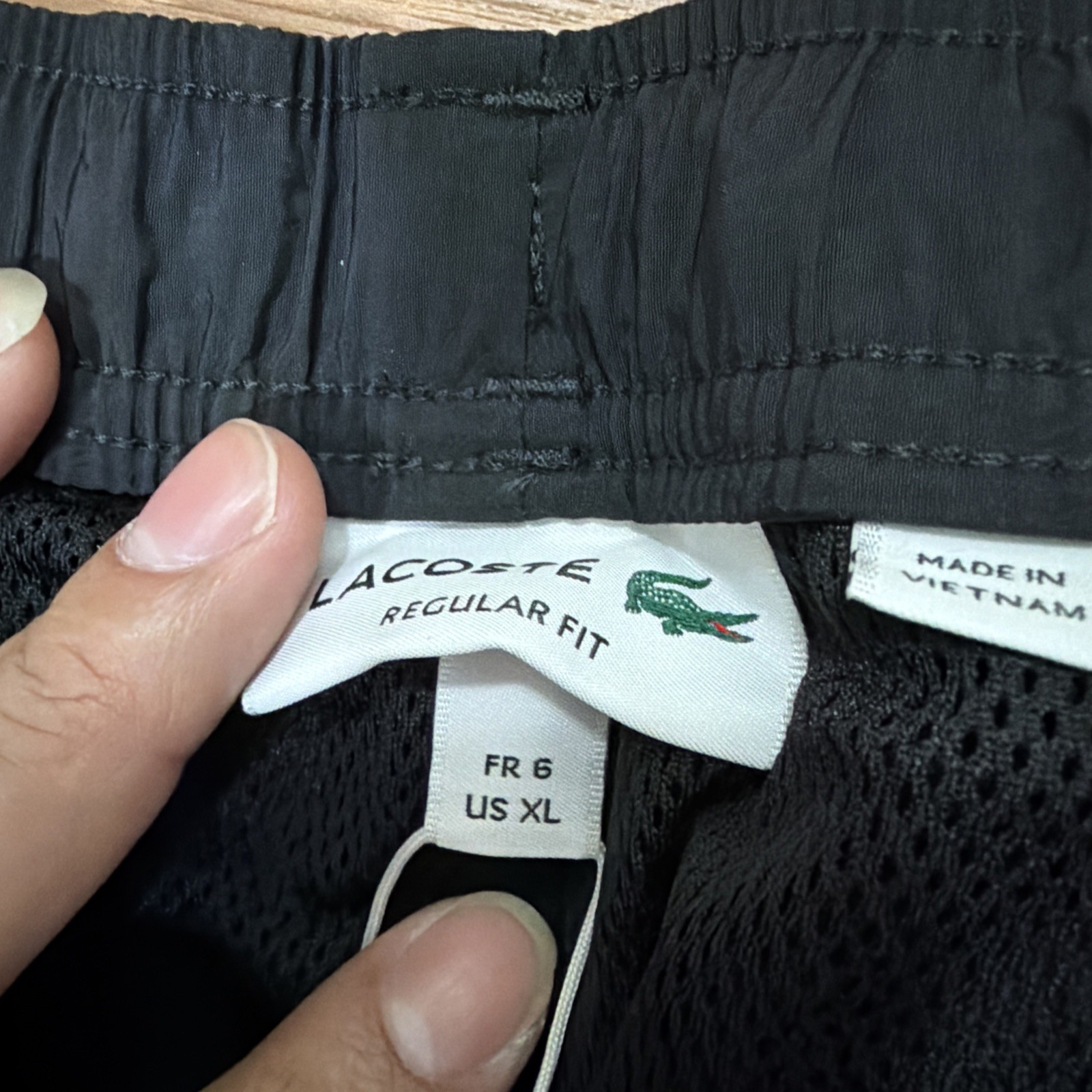 Lacoste Mens Héritage Regular Fit Colorblock Trackpants XL Black/yellow  thumbnail 5