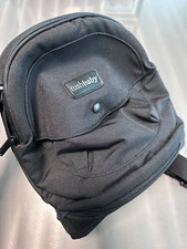 TushBaby Black Hip Seat Baby Carrier, Storage Pocket, Buckle, Adjustable