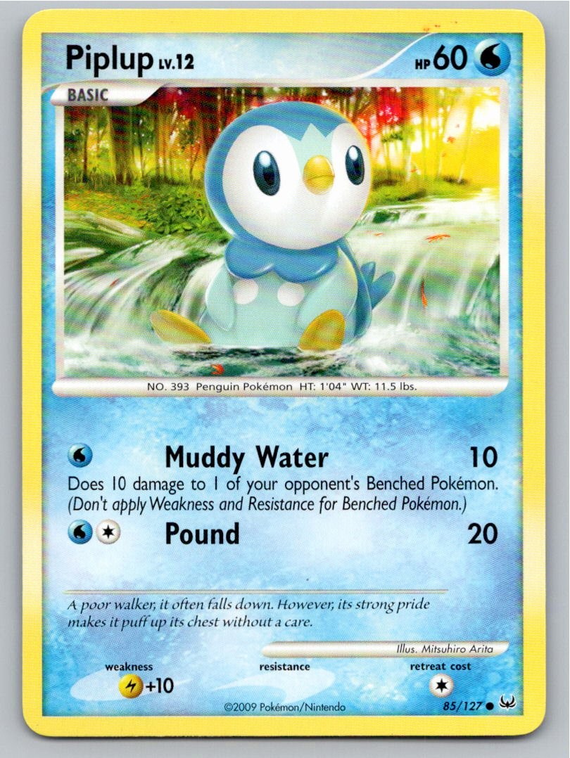 2009 POKEMON PIPLUP PLATINUM 85/127 C NM A78358 FREE S&H