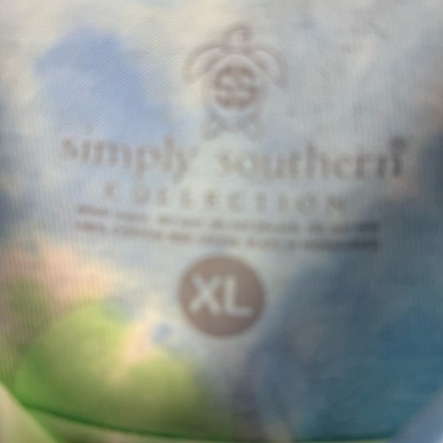 T-shirt Simply Southern tie dye arcobaleno multicolore pancetta di maiale taglia XL EUC 243 - Foto 5 di 5