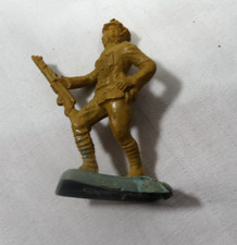 Vintage Beton Soldier Rifle Plastic Army Military Made In USA+ metal soldier