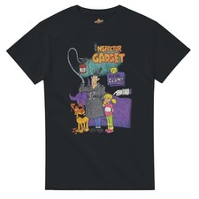 Inspector Gadget Inspired Black Unisex T-Shirt, S-5XL, 90s Retro Cartoon Tee