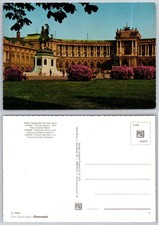 Vintage Vienna Heldenplatz New Imperial Palace Hofburg Linen Postcard Austria