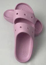 NWT Women’s CROCS light pink slides sandal shoe m6/w8, m7/w9 M8/W10 slip-on $35