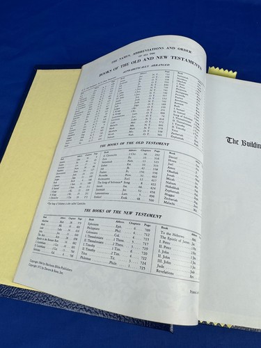 1971 HOLY BIBLE Masonic Red Letter Edition, Heirloom Bible Publishers, 890 pgs - Picture 7 of 24