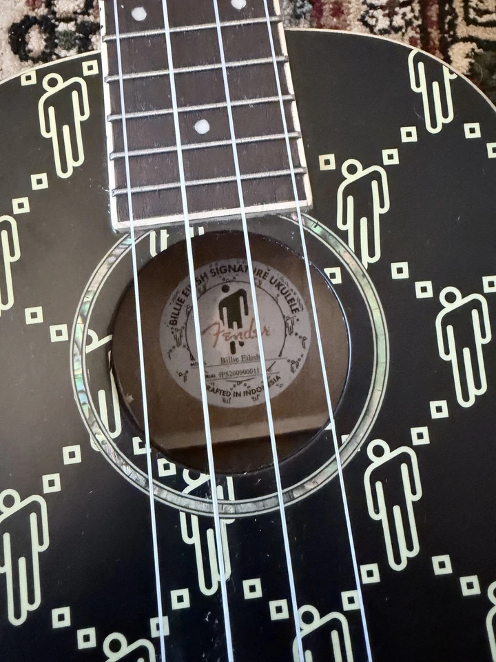 Billie Eilish Fender Ukulele Guitar  - Image 4 of 4