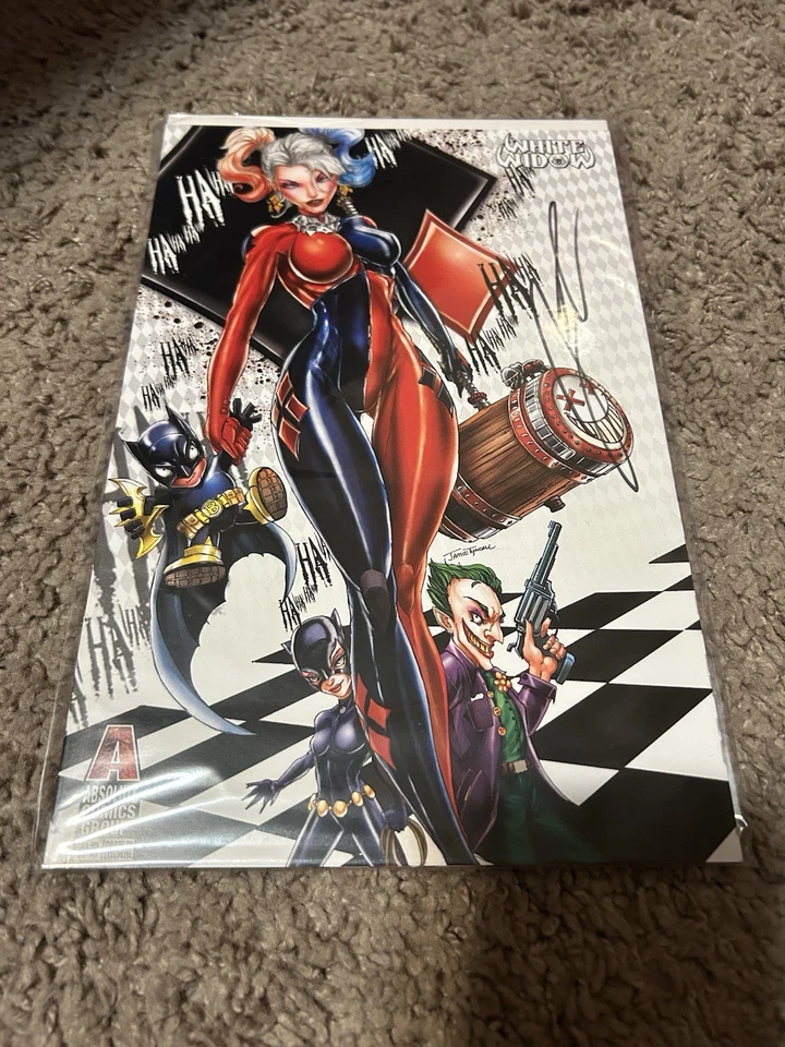 Juegos con disfraces White Widow Firmado Jamie Tyndall Harley Quinn y Zenescope Harley Quinn Foto 3 de 4