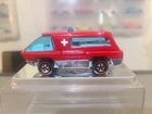 Vintage Hot Wheels 1969 The Heavyweights Redline Red Ambulance.  Restored.