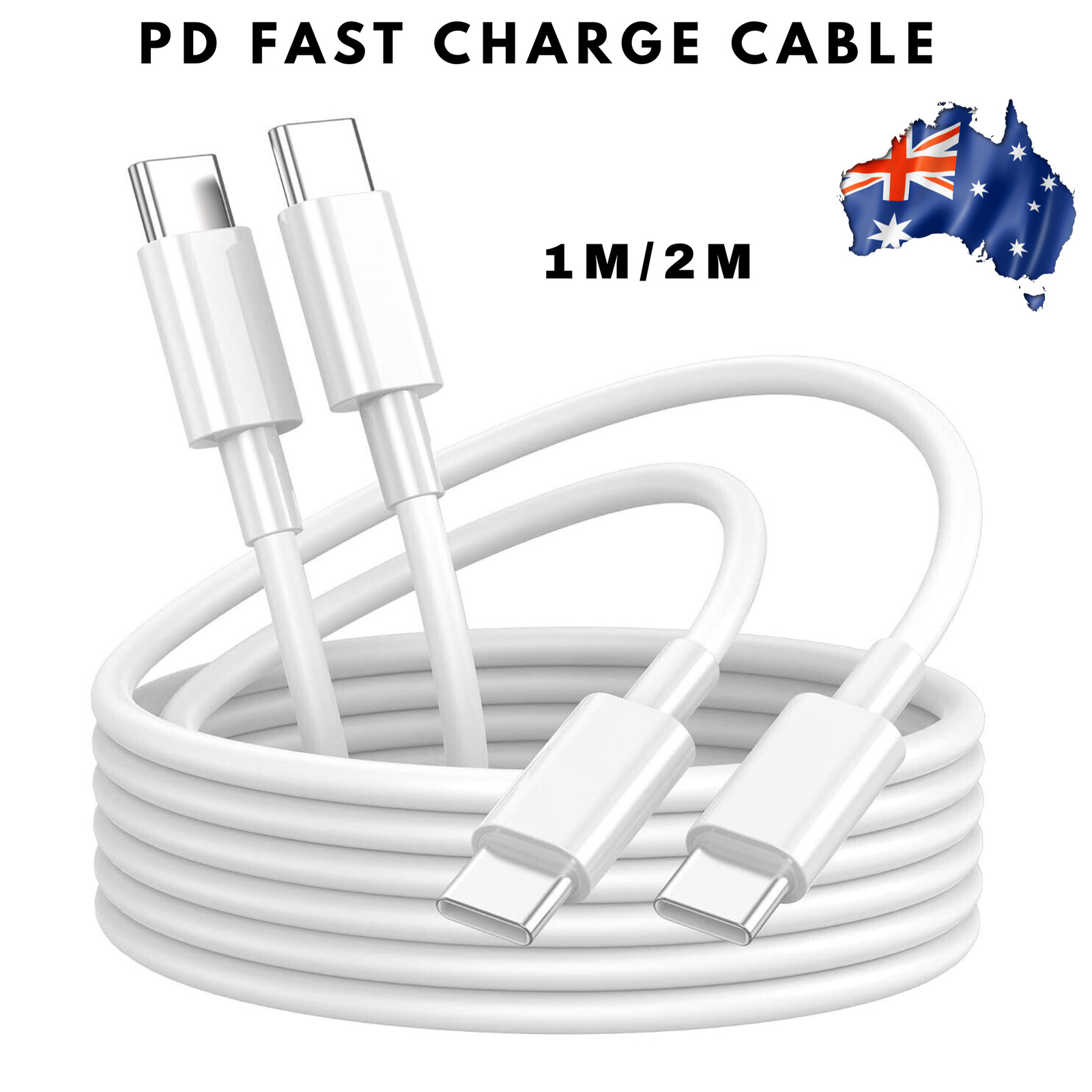2x Type C USB-C Cable Charge Charging Data Fast Charger For iPhone 17 16 Samsung