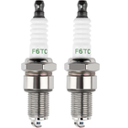 AISEN Zündkerzen Für Hecht Rasenmäher - 2x F7TC Passend Für Modelle 541, 546, 548, 553