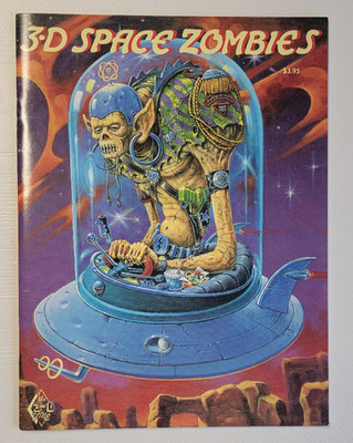 3-D Space Zombies Comic w/ 3D Glasses 3-D Zone 1993 Three Dimensional Sci-Fi XNO
