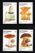 Album Treasures  Botswana Scott #  321-334  Mushrooms Set  Mint NH