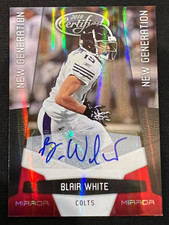BLAIR WHITE 2010 Certified Mirror Red #179 Rookie Card RC AUTO NFL #040/250. rookie card picture