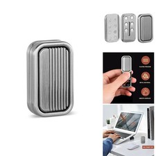 Silver Metal Fidget Slider EDC Adult Toy Portable Handheld Stress Relief Station