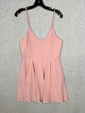 Women's Windsor Mauve Pleated Fit & Flare Mini Dress - Size Large - NWT