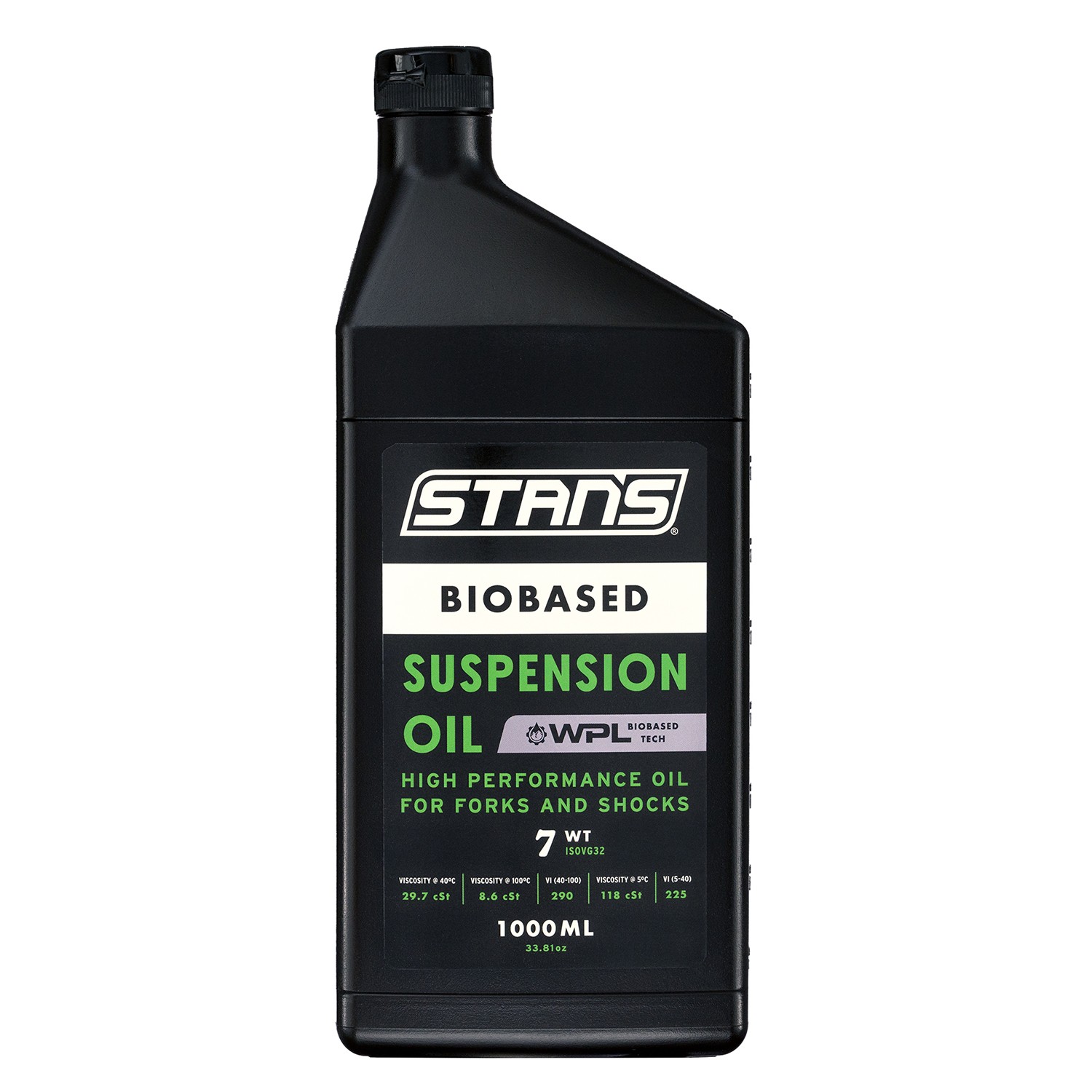 Huile de suspension 7WT Stan's Biobased 1L pour éliminer les frictions