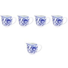 Blue Ceramic Salad Dressing Pourer Small Sauce Cup for Kitchen and Dining