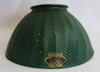 ANTIQUE CURTIS LIGHTING INC. No. 400 ''JACK'' MERCURY GLASS X-RAY LAMP SHADE 7628
