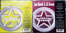 2 LEGENDS KARAOKE CDG DISCS ARETHA FRANKLIN/GLADYS KNIGHT/LOU RAWLS R B SOUL
