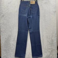 Vintage 70s 80s Levis Womens Jeans Blue Orange Tab 25414 2516 Size 30x34
