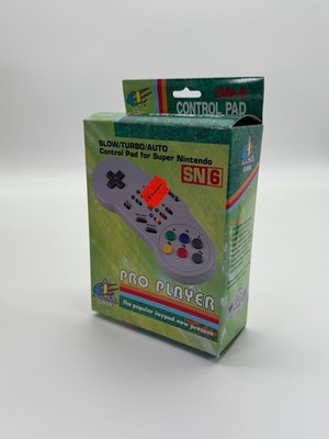 Pro Player Slow/Turbo/Auto Control Pad SN6 for Super Nintendo guter Zustand OVP