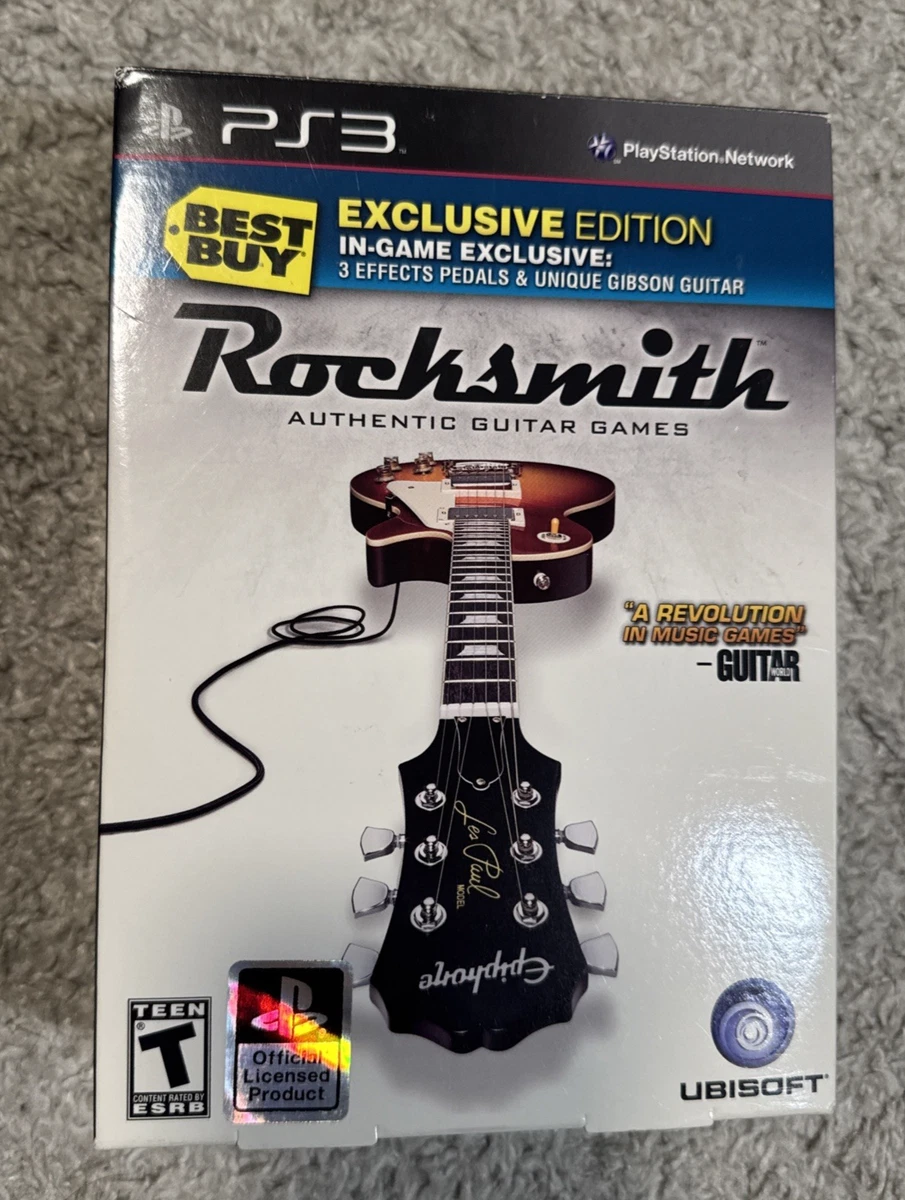 Lot De Jeux Rocksmith Pour PS3 – Guitare Réelle, Bon état