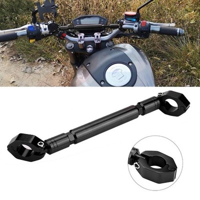 Motorcycle Modified Dragon Head Handlebar Crossbar, Aluminum for Car (Black)