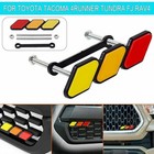 Tri-Color Grille Badge Emblem Car Accessories For Toyota Tacoma 4Runner 6