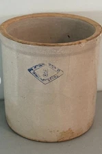 The Pittsburg Pottery Company Diamond Brand Vintage #3 Gallon Stoneware Crock