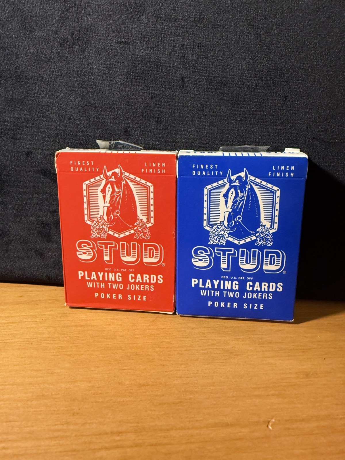 Vintage Stud Playing Cards (Walgreens, Standard Index, Red and Blue)