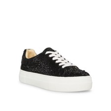 Women's Betsey Johnson Sidny Lace-Up Platform Sneakers Black