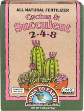 Cactus & Succulent Mix 2-4-8, 5 Lb Box Organic Plant Food for Cactuses, Agaves, 