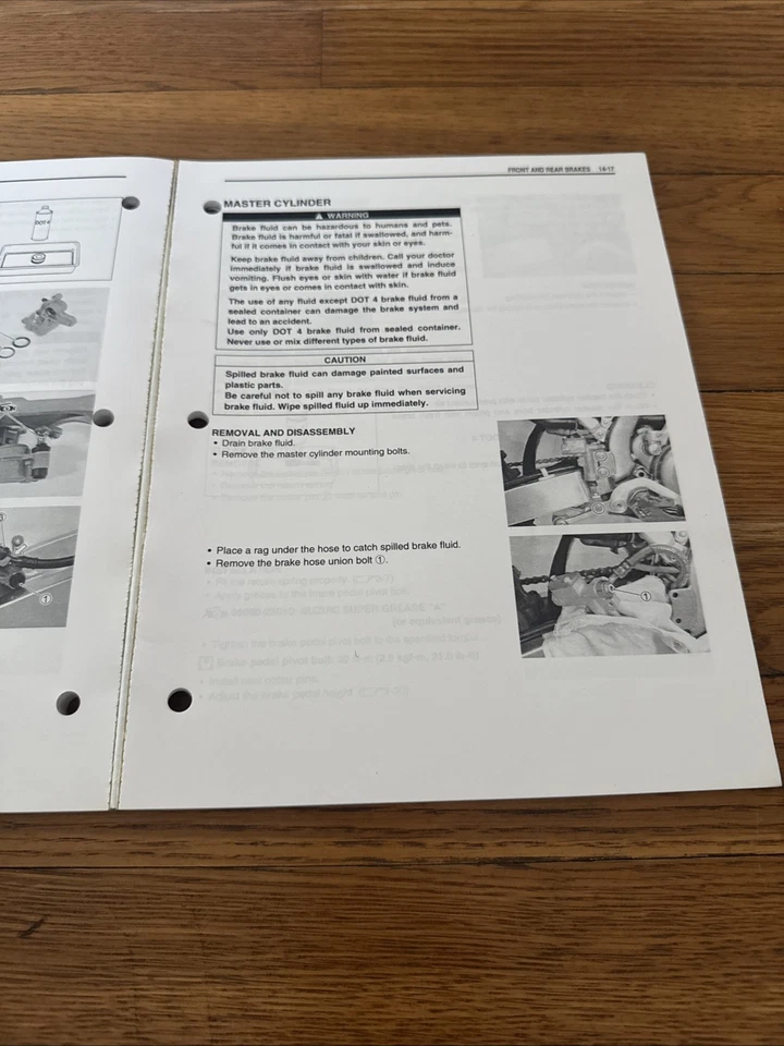 Suzuki RM250 2006 manual de reparación de servicio de fábrica OEM 99011-37F55-03A envío gratuito Foto 3 de 4