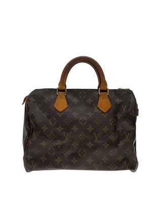 RARE LOUIS VUITTON LOUIS VUITTON 1) Speedy 30 Monogram Canvas PVC BRW Deformatio