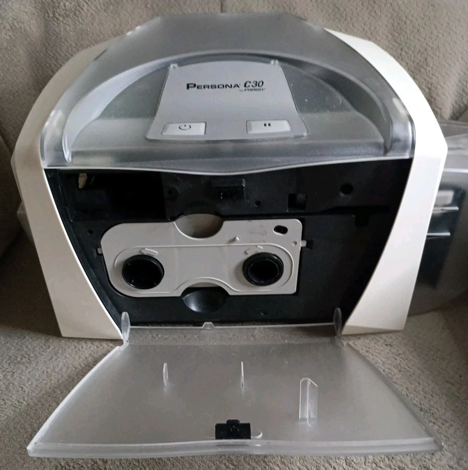 Fargo Persona C30 ID Card Badge Printer With Cords - Image 3 of 4