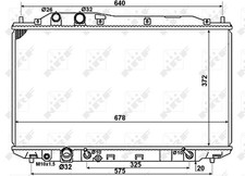 Radiatore raffreddamento motore NRF adatto per HONDA CIVIC | 58379