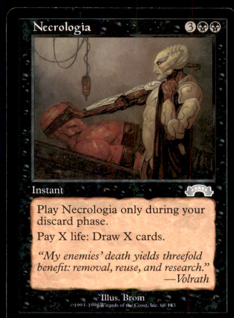 Necrologia LP Light Play Exodus MTG [7548]