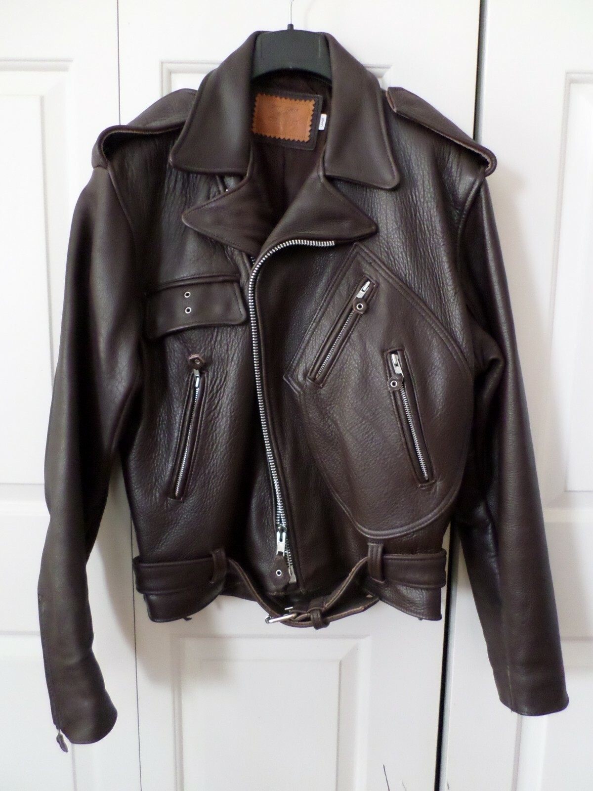 RARE Vintage IRON HORSE Leather Motorcycle Jacket Men… Gem
