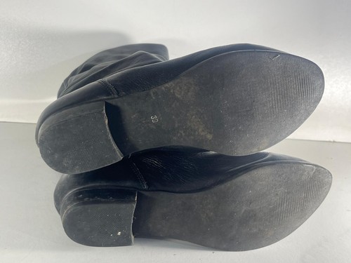 Stivali donna Dune London taglia 6/39 usati pelle nera slouch metà polpaccio -B97 - Foto 5 di 6