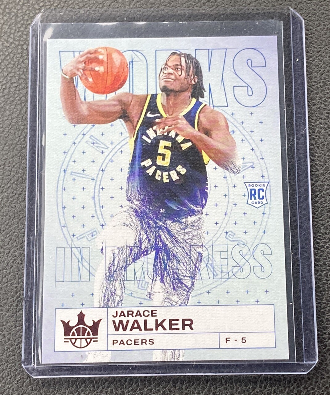 2023-24 Court Kings Works in Progress Ruby Rookie Jarace Walker #6 RC /149