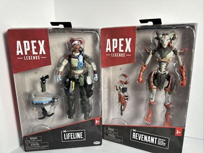 Jakks Pacific Apex Legends LIFELINE and revenant lot of 2 figures
